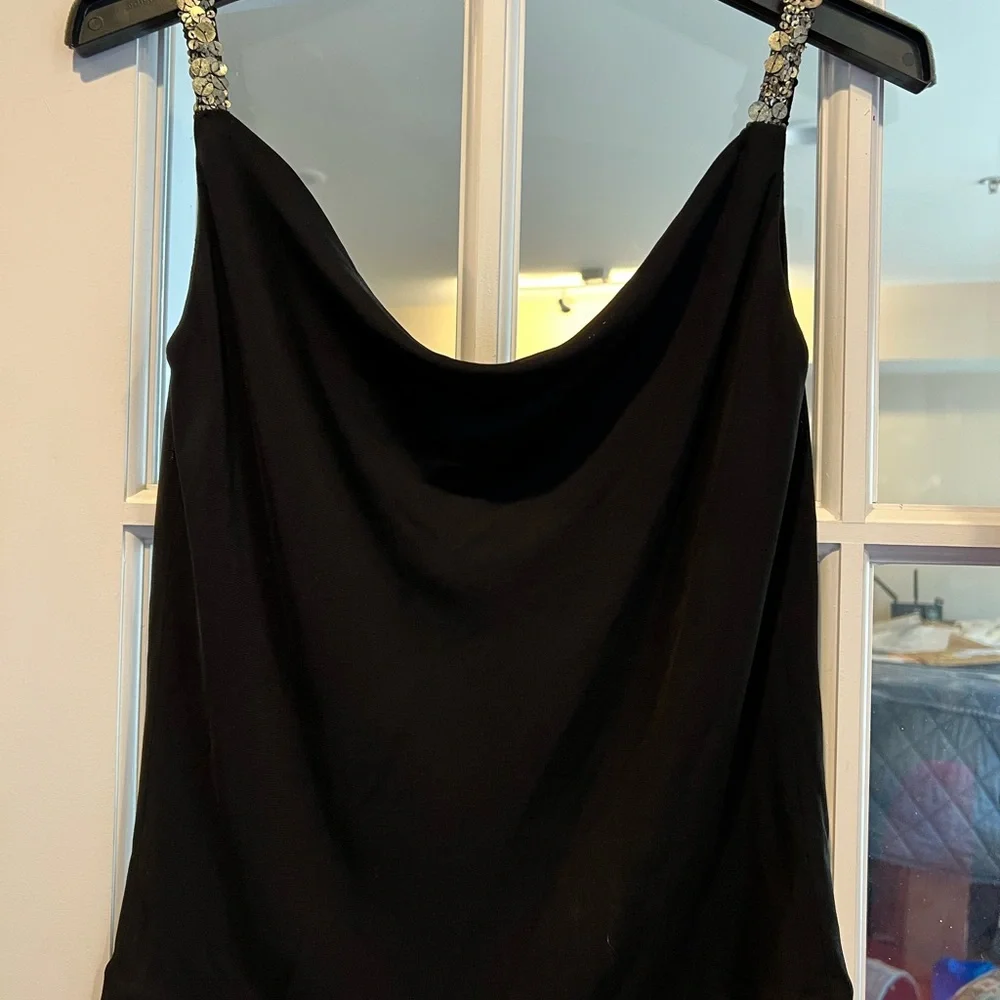 Black Embellished Women's Top - Picture 3 of 3